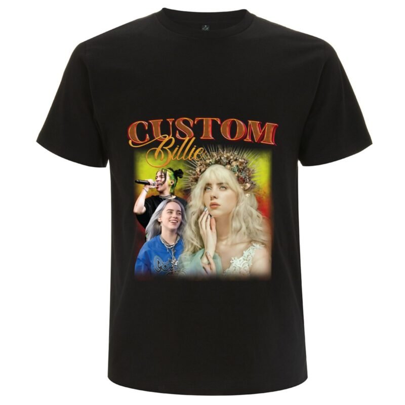Billie eilish Black T-Shirt Design 3