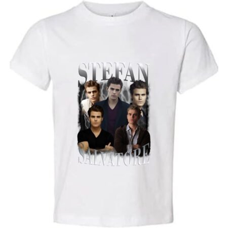 stefan salvatore White T-Shirt