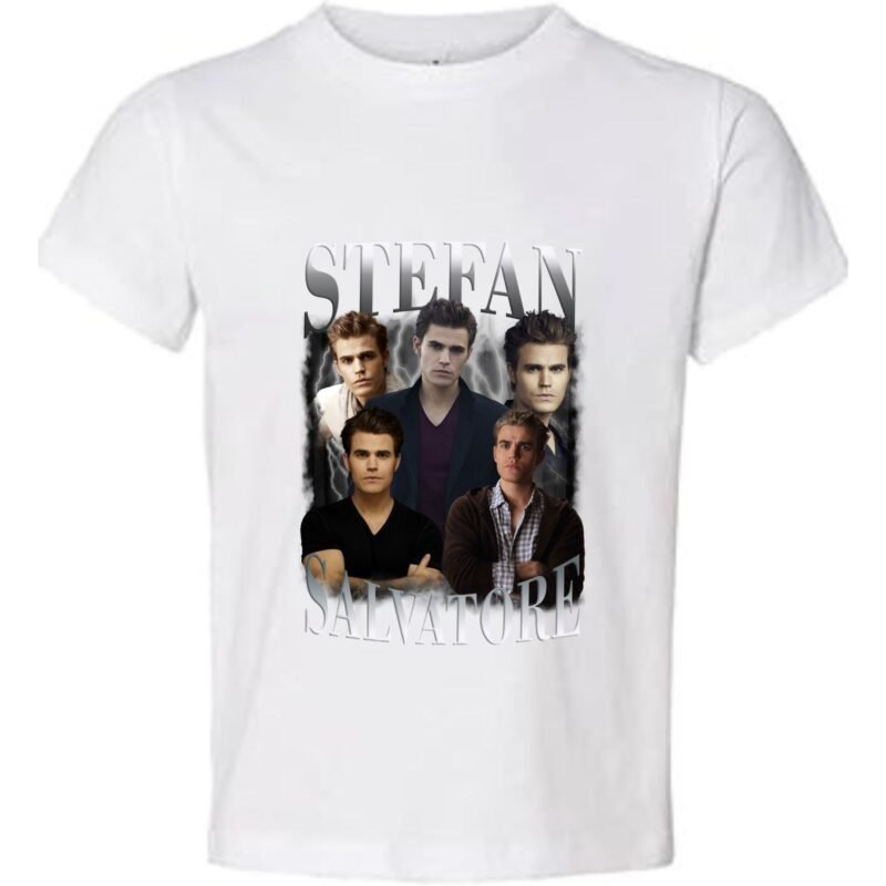 stefan salvatore White T-Shirt