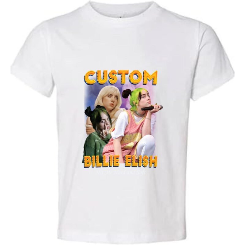 Billie eilish White T-Shirt Design 2