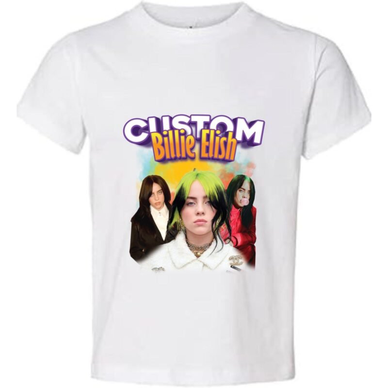 Billie eilish White T-Shirt Design 4