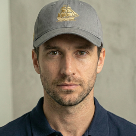 Grey Cap Embroidery - 1
